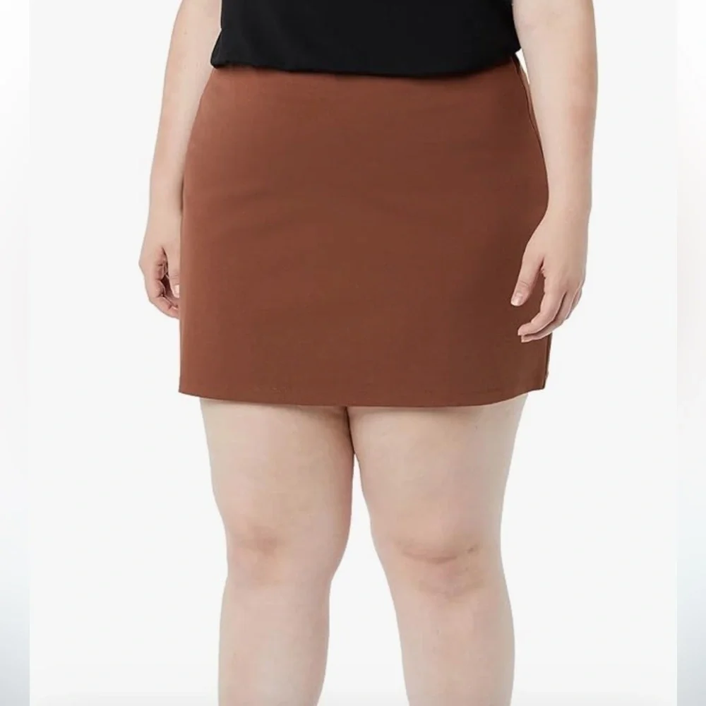NWT Daily Ritual Women's Ponte A-Line Mini Skirt